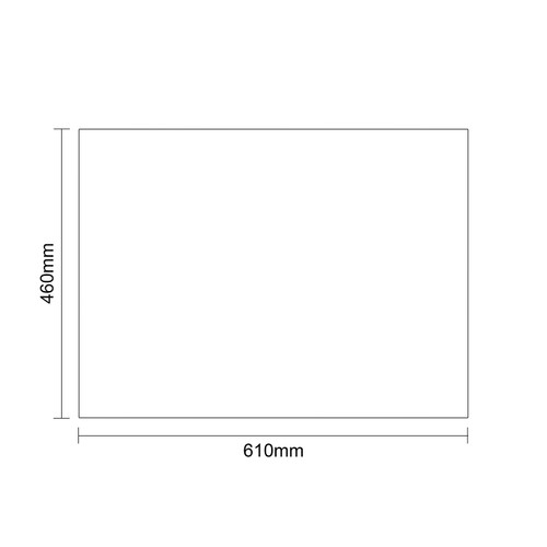 Napoli 460 Gloss White 600mm 2 Drawer Vanity Unit for Countertop Basins Top Down Dimensions
