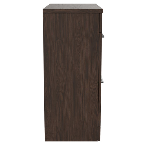 Napoli 390 Brown Oak 800mm 2 Drawer Vanity Unit for Countertop Basins Side View