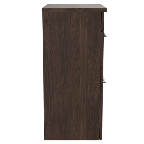 Napoli 390 Brown Oak 600mm 2 Drawer Vanity Unit for Countertop Basins Side View
