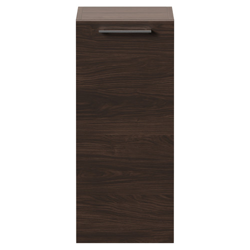 Napoli Brown Oak 350mm Wall Mounted Single Door Side Cabinet Front View