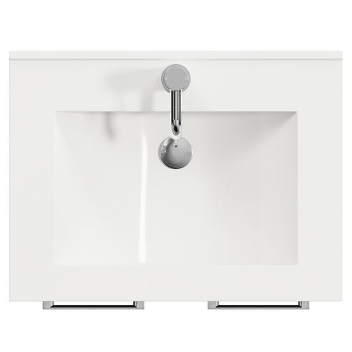 Napoli 460 Deep Blue 600mm 2 Door Vanity Unit with Angel Basin Top View