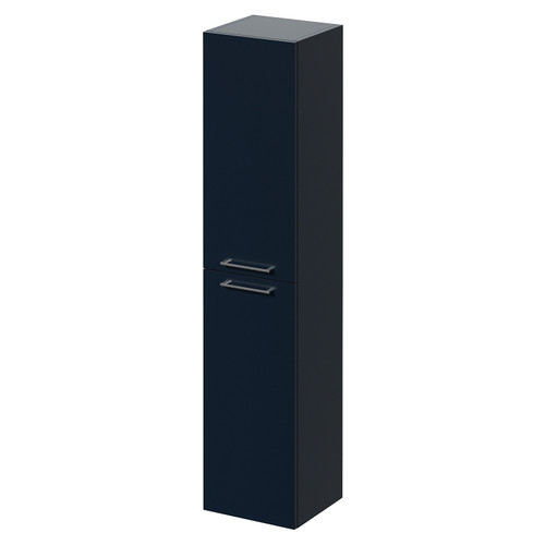 Napoli Deep Blue 350mm x 1600mm Wall Mounted 2 Door Storage Unit Right Hand View