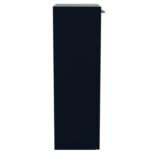 Napoli Deep Blue 350mm Wall Mounted Single Door Side Cabinet Side View