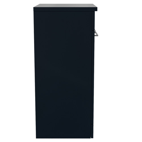 Napoli 390 Deep Blue 500mm 2 Door Vanity Unit for Countertop Basins Side View