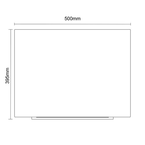 Napoli 390 Deep Blue 500mm 2 Drawer Vanity Unit with Glide Basin Top Down Dimensions