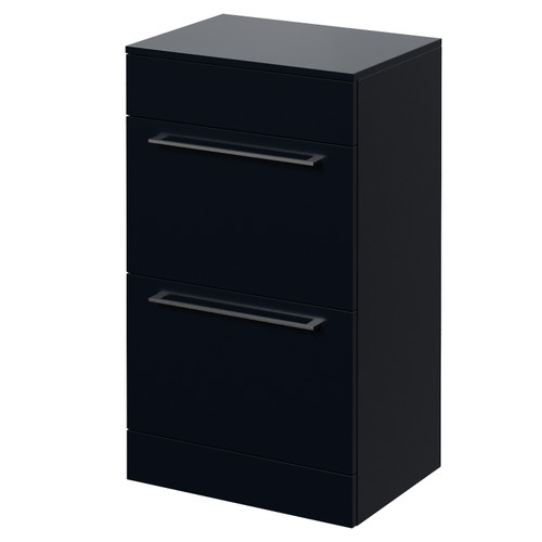 Napoli 390 Deep Blue 500mm 2 Drawer Vanity Unit for Countertop Basins Right Hand View