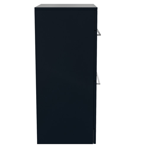 Napoli 390 Deep Blue 500mm 2 Drawer Vanity Unit for Countertop Basins Side View
