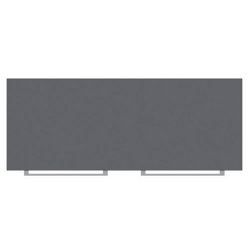 Napoli 390 Gloss Grey 1000mm Wall Mounted 2 Drawer Vanity Unit for Countertop Basins Top View