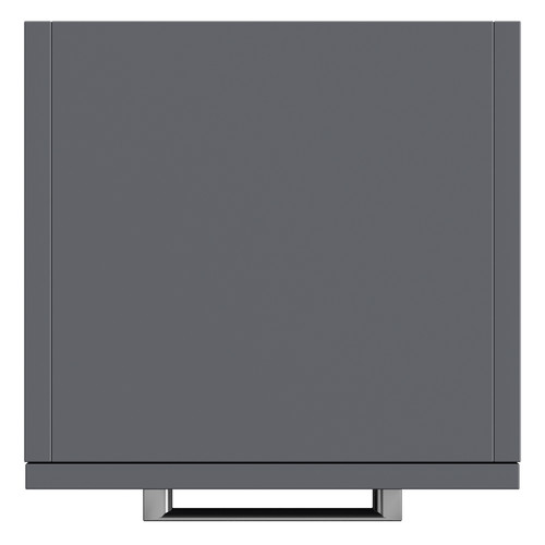 Napoli Gloss Grey 350mm x 1600mm Wall Mounted Storage Unit Top View