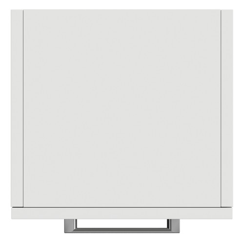 Napoli Gloss Grey Pearl 350mm x 1600mm Wall Mounted 2 Door Storage Unit Top View
