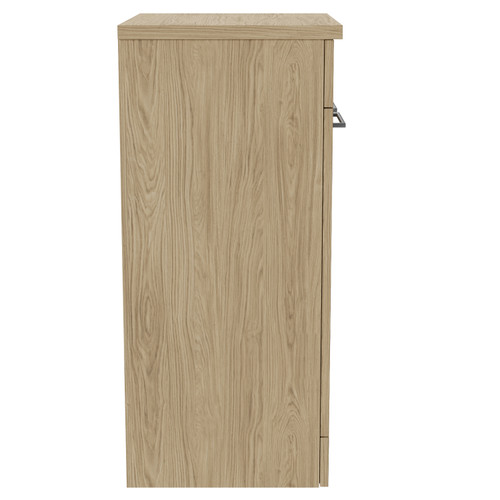 Napoli 390 Light Oak 500mm 2 Door Vanity Unit for Countertop Basins Side View