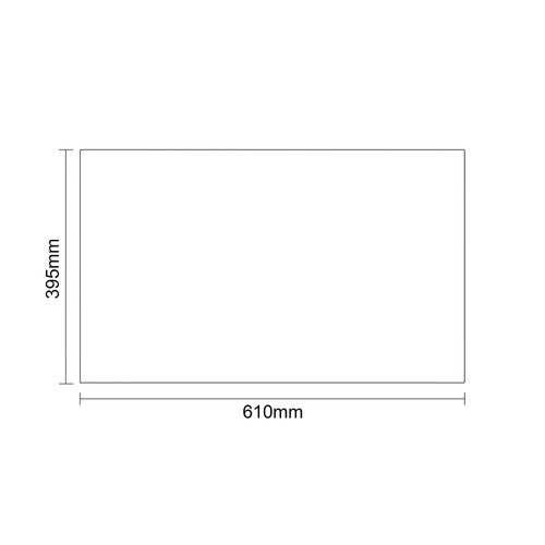 Napoli 390 Matt Black 600mm 2 Door Vanity Unit for Countertop Basins Top Down Dimensions