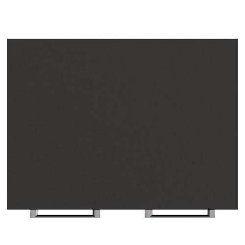 Napoli 460 Matt Black 600mm 2 Door Vanity Unit for Countertop Basins Top View