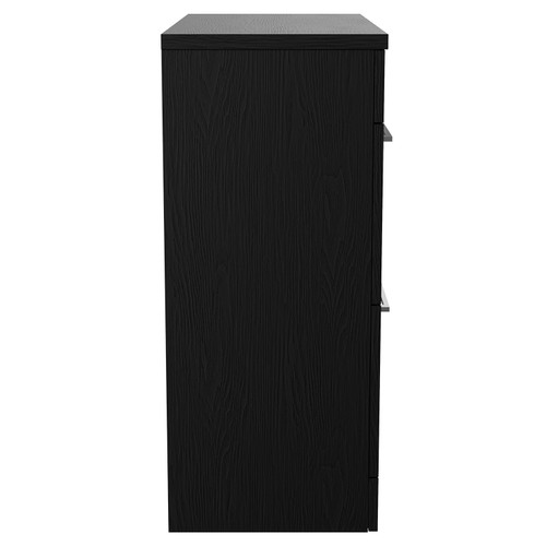 Napoli 390 Nero Oak 800mm 2 Drawer Vanity Unit for Countertop Basins Side View
