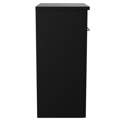 Napoli 390 Nero Oak 600mm 2 Door Vanity Unit for Countertop Basins Side View
