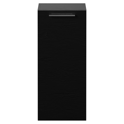 Napoli Nero Oak 350mm Wall Mounted Single Door Side Cabinet Front View
