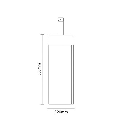 Napoli Cube Nero Oak 400mm Wall Mounted Single Door Vanity Unit with Align Basin Side on Dimensions