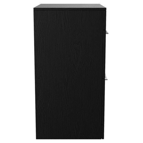 Napoli 460 Nero Oak 600mm 2 Drawer Vanity Unit for Countertop Basins Side View