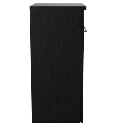 Napoli 390 Nero Oak 500mm 2 Door Vanity Unit for Countertop Basins Side View