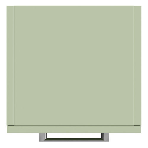 Napoli Olive Green 350mm x 1600mm Wall Mounted Storage Unit Top View