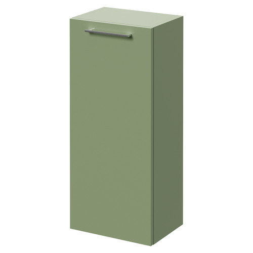 Napoli Olive Green 350mm Wall Mounted Single Door Side Cabinet Right Hand View