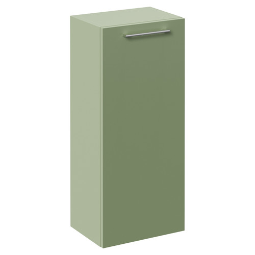 Napoli Olive Green 350mm Wall Mounted Single Door Side Cabinet Left Hand View