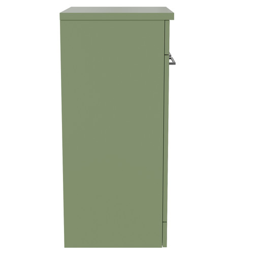 Napoli 390 Olive Green 500mm 2 Door Vanity Unit for Countertop Basins Side View