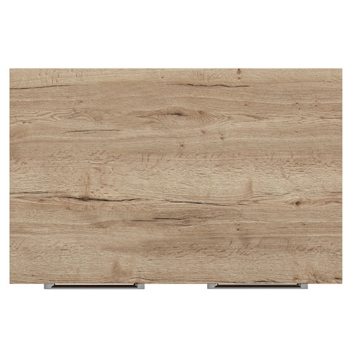 Napoli 390 Tobacco Oak 600mm 2 Door Vanity Unit for Countertop Basins Top View