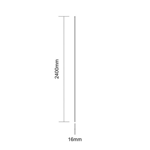 WholePanel 8mm White Aluminium Wall Panel External Corner Trim Dimensions Side
