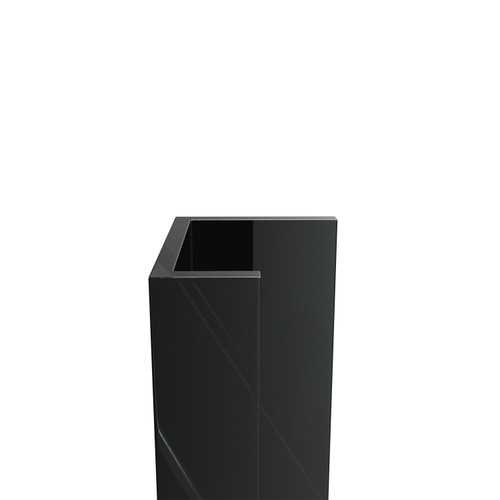 WholePanel 8mm Black Wall Panel U Trim