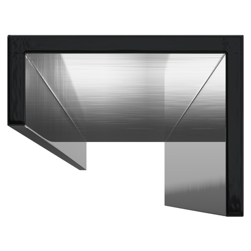 WholePanel 8mm Black Wall Panel U Trim Top View