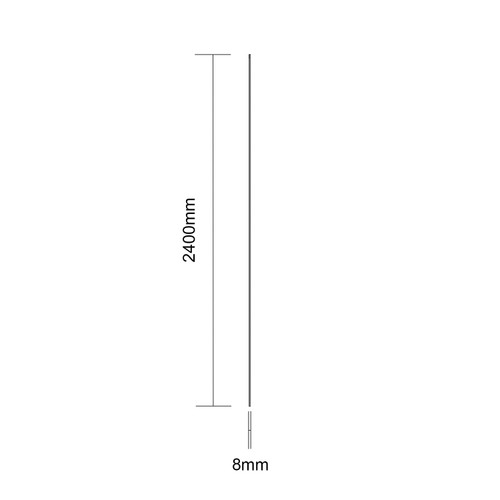 WholePanel 8mm White Wall Panel U Trim Dimensions Side