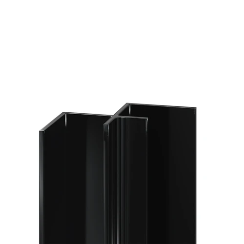 WholePanel 8mm Black Wall Panel Internal Corner Trim