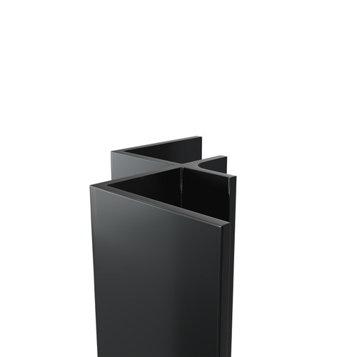 WholePanel 8mm Black Wall Panel Internal Corner Trim