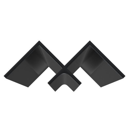 WholePanel 8mm Black Wall Panel Internal Corner Trim