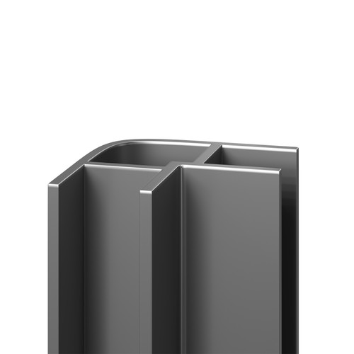 WholePanel 8mm Silver Wall Panel External Corner Trim