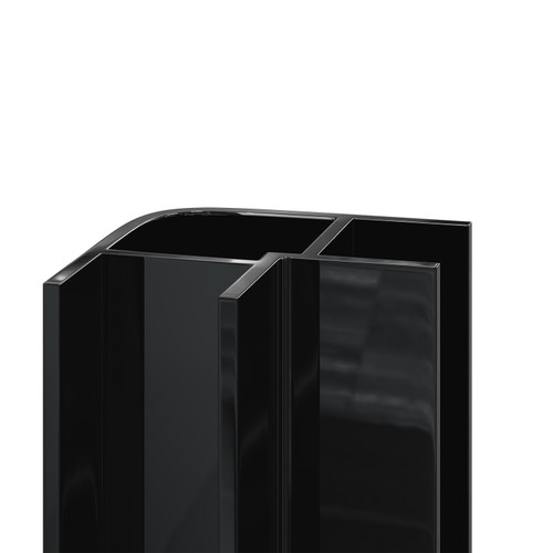 WholePanel 8mm Black Wall Panel External Corner Trim