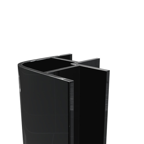 WholePanel 8mm Black Wall Panel External Corner Trim