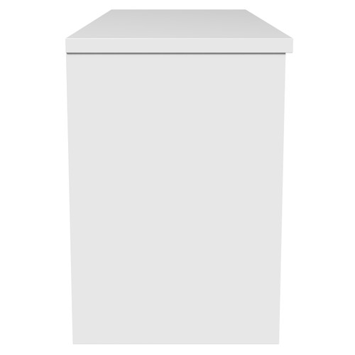 Montego Gloss White 1200mm Wall Mounted 4 Drawer Vanity Unit for Countertop Basins Side View