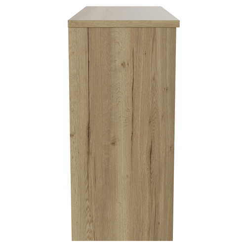 Montego Autumn Oak 1200mm Floor Standing 2 Drawer 4 Door Vanity Unit for Countertop Basins Side View