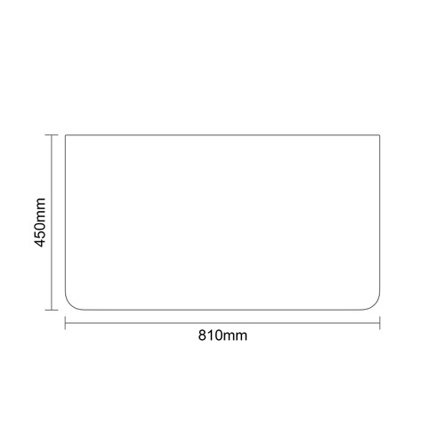 Vela Gloss White 800mm Wall Mounted Single Drawer Vanity Unit for Countertop Basins Dimensions Top