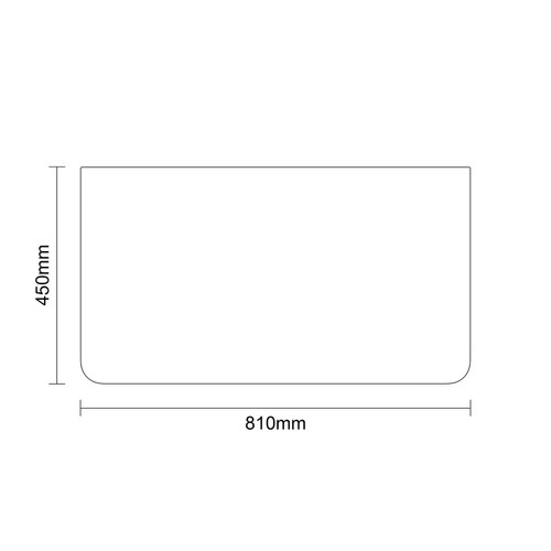 Vela Gloss White 800mm Wall Mounted 2 Drawer Vanity Unit for Countertop Basins Dimensions Top