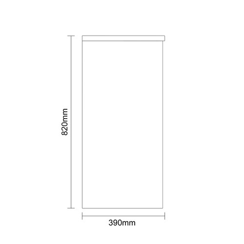 Montego Autumn Oak 600mm Floor Standing 1 Drawer 2 Door Vanity Unit for Countertop Basins Dimensions Side