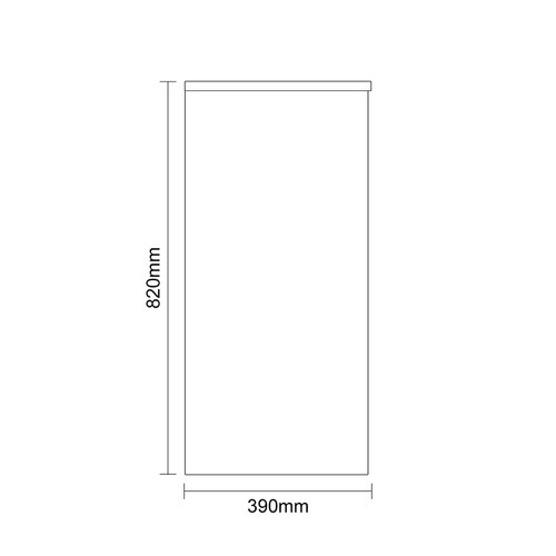 Montego Autumn Oak 800mm Floor Standing 1 Drawer 2 Door Vanity Unit for Countertop Basins Dimensions Side