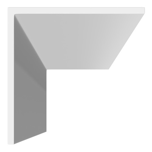 WholePanel White Aluminium 20mm Rigid Angle Profile Corner Trim Top View