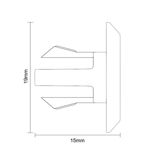 Colore Oval Gunmetal Grey Basin Overflow Insert