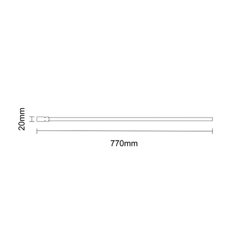 Colore Round Brushed Bronze 770mm Single Section Bath Shower Screen