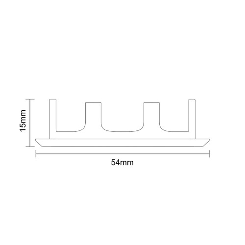 Colore Oval Brushed Bronze Basin Overflow Insert