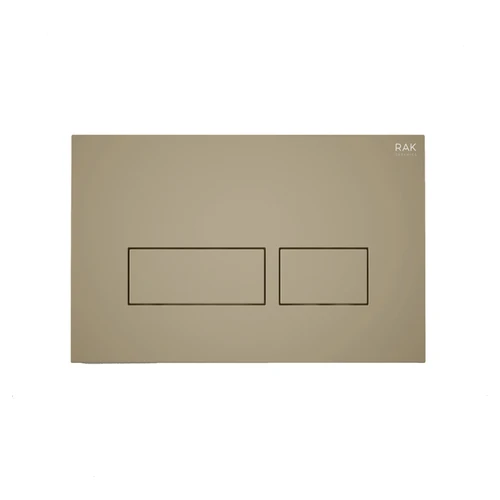 RAK Ecofix Matt Cappuccino Flush Plate with Rectangular Push Plates - FSRAKPPL006514