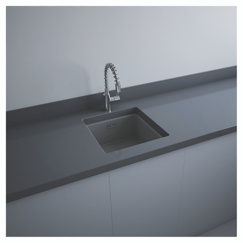 RAK Silvia Matt Grey 450mm Drop In Kitchen Sink - OC104503A